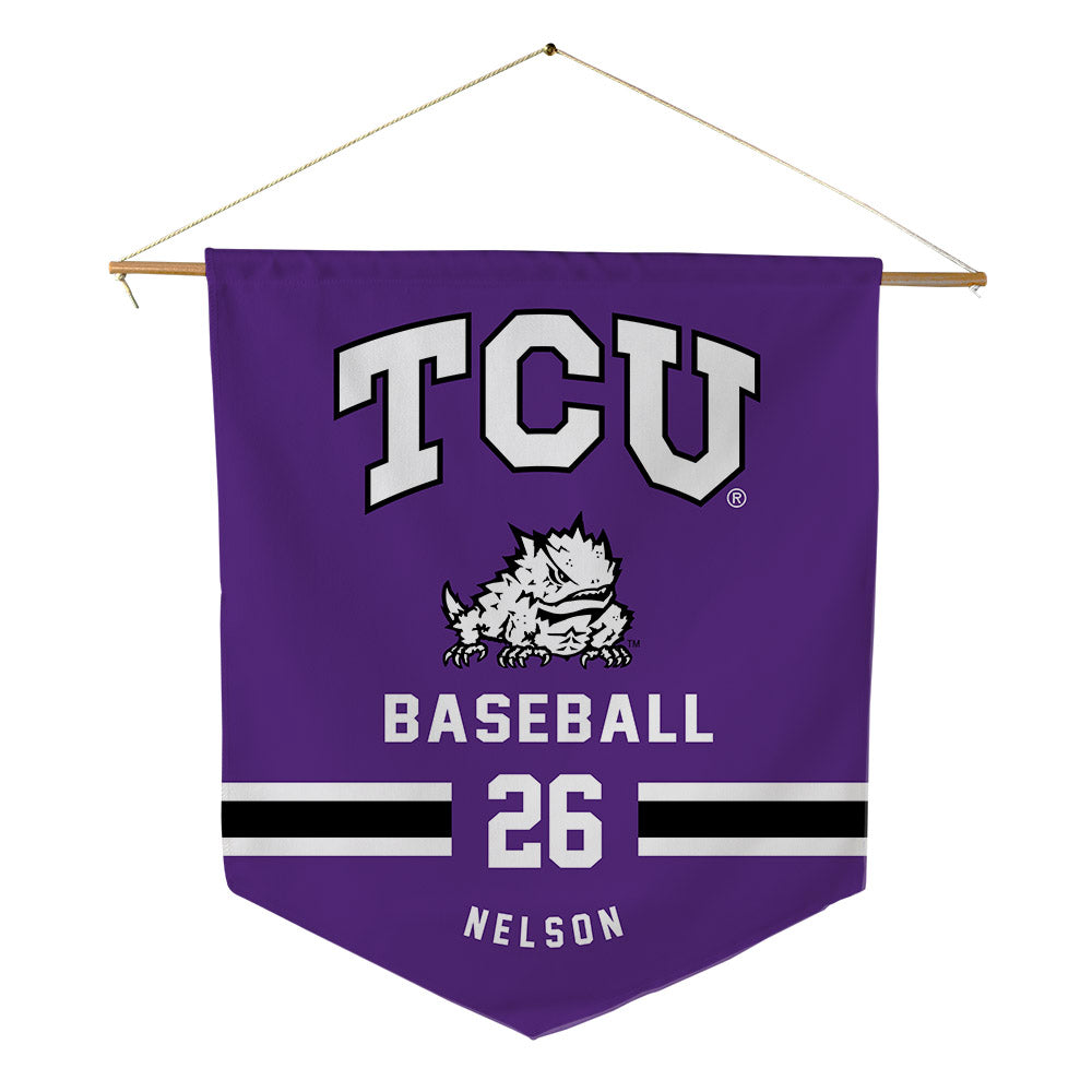 TCU - NCAA Baseball : Cade Nelson - Pennant - 18" x 21"-0