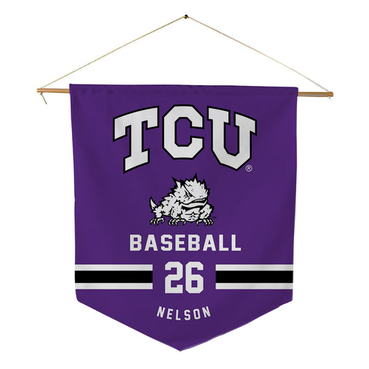 TCU - NCAA Baseball : Cade Nelson - Pennant - 18" x 21"-0