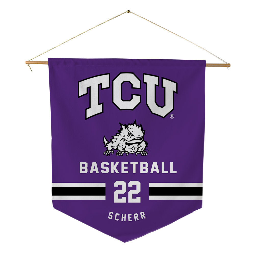 TCU - NCAA Women's Basketball : Maddie Scherr - Pennant - 18" x 21"-0