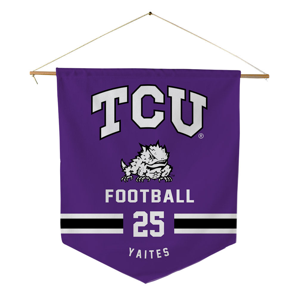 TCU - NCAA Football : Ryan Yaites - Pennant - 18" x 21"-0