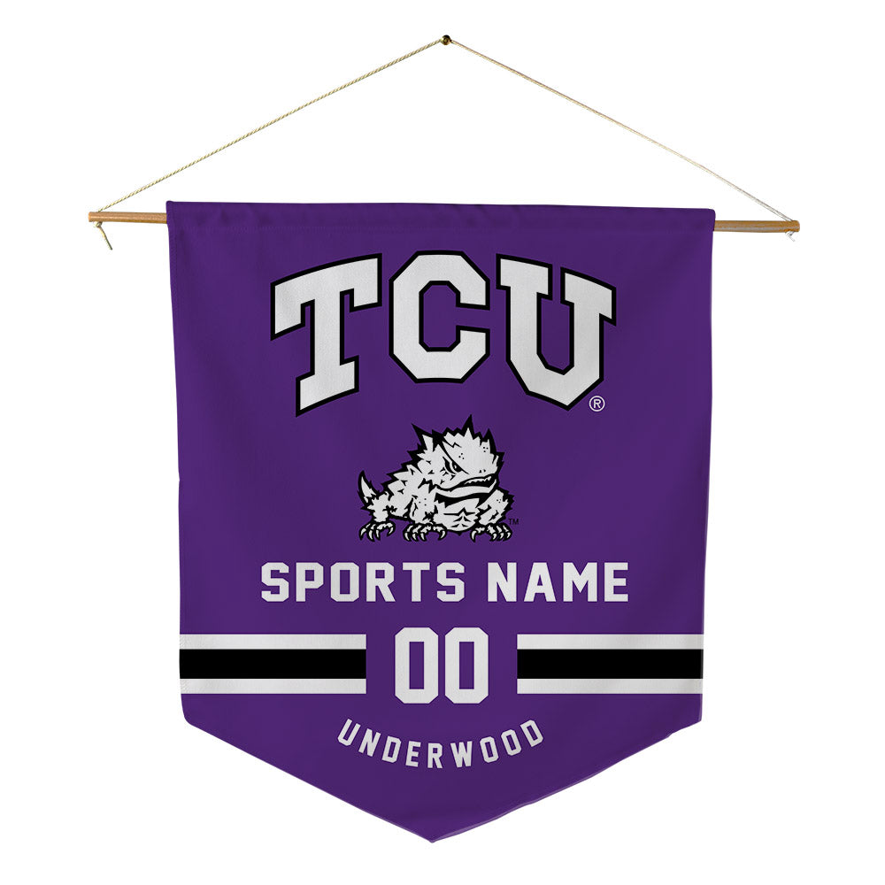 TCU - NCAA Men's Track & Field : Tate Underwood - Pennant - 18" x 21"-0
