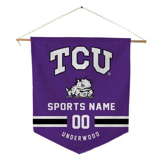 TCU - NCAA Men's Track & Field : Tate Underwood - Pennant - 18" x 21"-0