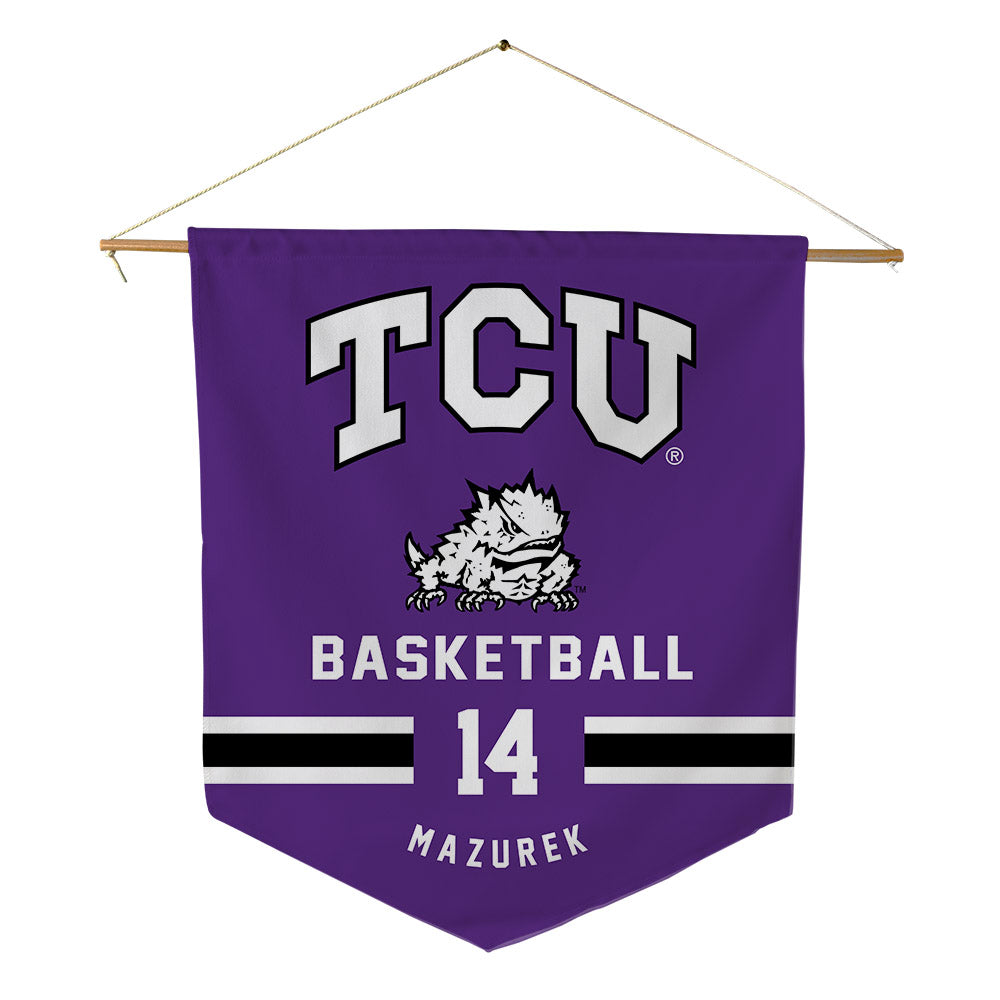 TCU - NCAA Women's Basketball : Natalie Mazurek - Pennant - 18" x 21"-0