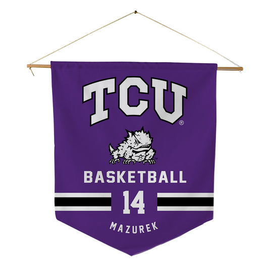 TCU - NCAA Women's Basketball : Natalie Mazurek - Pennant - 18" x 21"-0