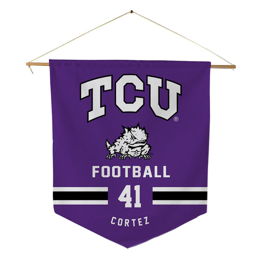 TCU - NCAA Football : Caleb Cortez - Pennant - 18" x 21"-0