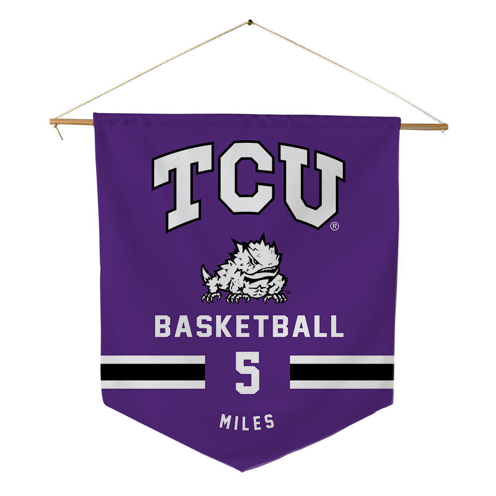 TCU - NCAA Women's Basketball : Olivia Miles - Pennant - 18" x 21"-0