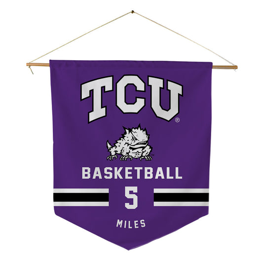 TCU - NCAA Women's Basketball : Olivia Miles - Pennant - 18" x 21"-0