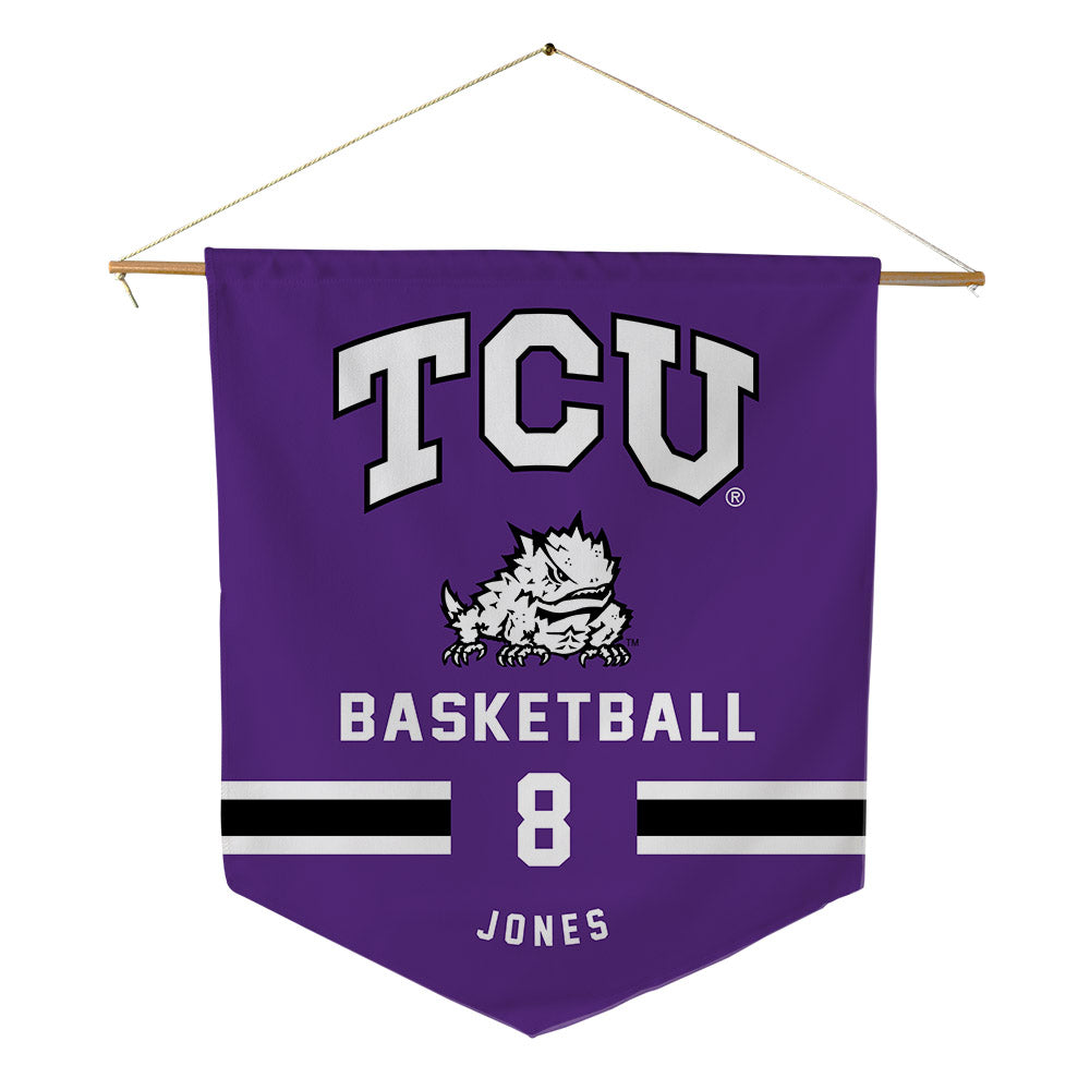 TCU - NCAA Men's Basketball : Robert Jones - Pennant - 18" x 21"-0