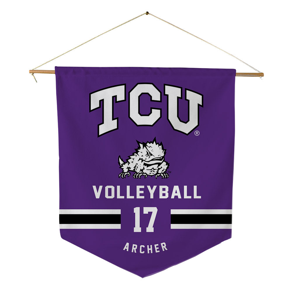 TCU - NCAA Women's Volleyball : Rosemary Archer - Pennant - 18" x 21"-0