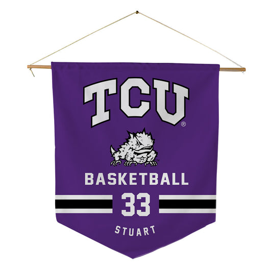 TCU - NCAA Men's Basketball : Trey Stuart - Pennant - 18" x 21"-0