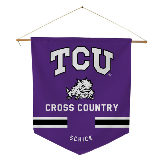 TCU - NCAA Men's Cross Country : Brayden Schick - Pennant - 18" x 21"-0