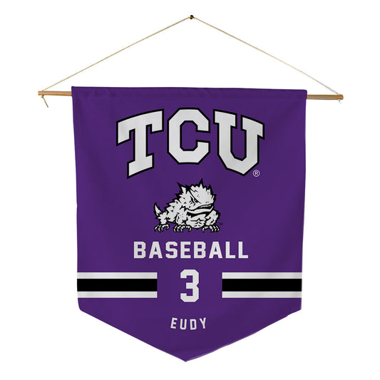 TCU - NCAA Baseball : Kade Eudy - Pennant - 18" x 21"-0