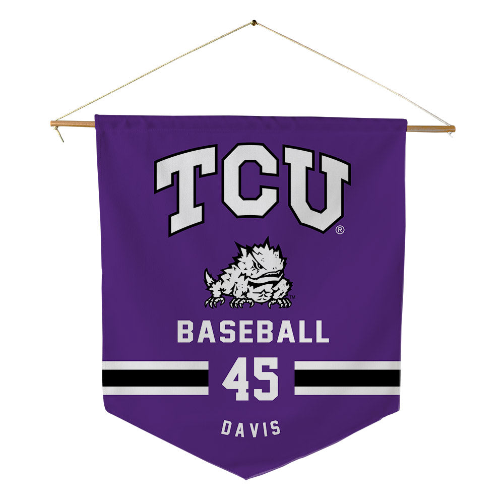 TCU - NCAA Baseball : Lance Davis - Pennant - 18" x 21"-0