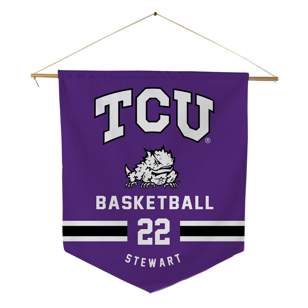 TCU - NCAA Men's Basketball : Adam Stewart - Pennant - 18" x 21"-0