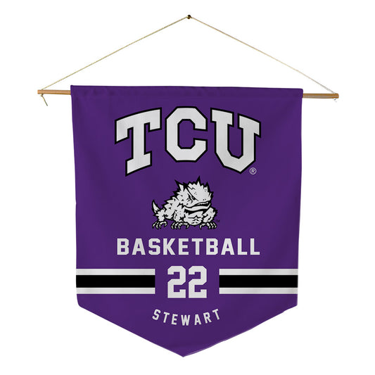 TCU - NCAA Men's Basketball : Adam Stewart - Pennant - 18" x 21"-0