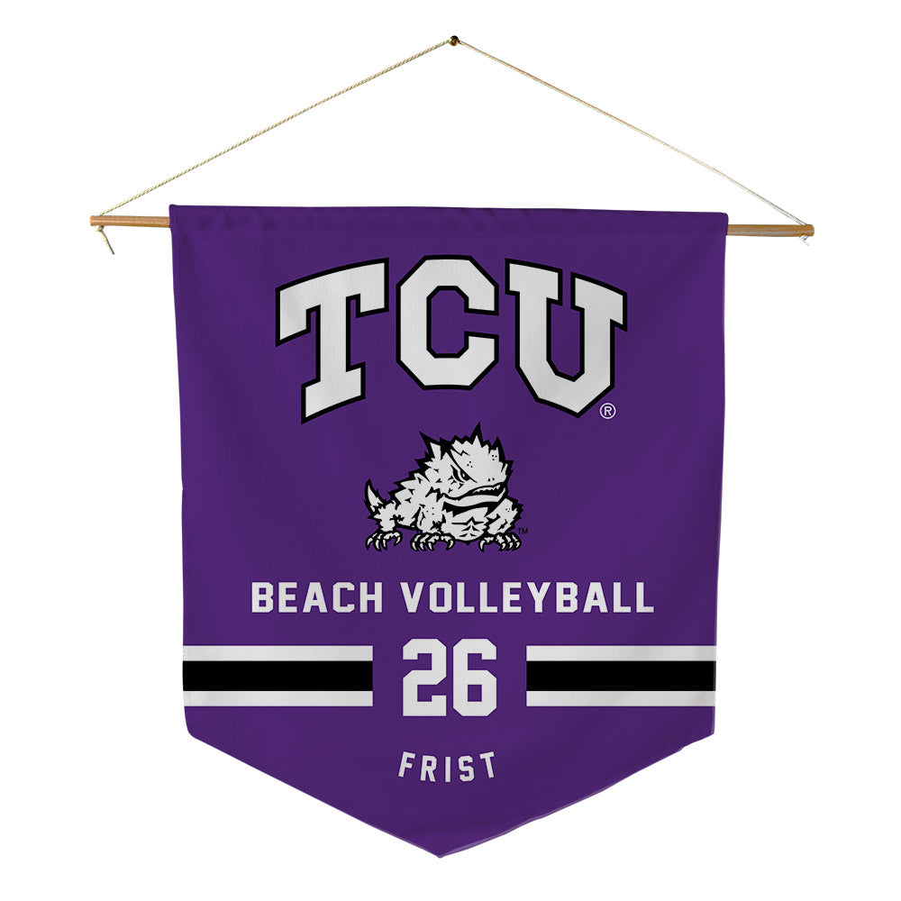 TCU - NCAA Beach Volleyball : Hallie Corinne Frist - Pennant - 18" x 21"-0