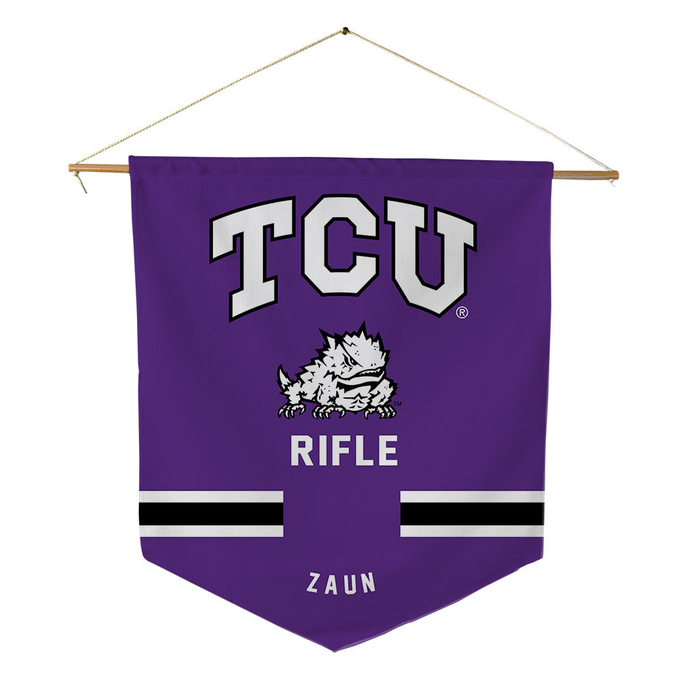 TCU - NCAA Rifle : Katie Zaun - Pennant - 18" x 21"-0