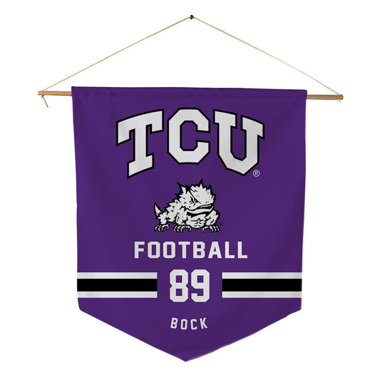 TCU - NCAA Football : Jake Bock - Pennant - 18" x 21"-0