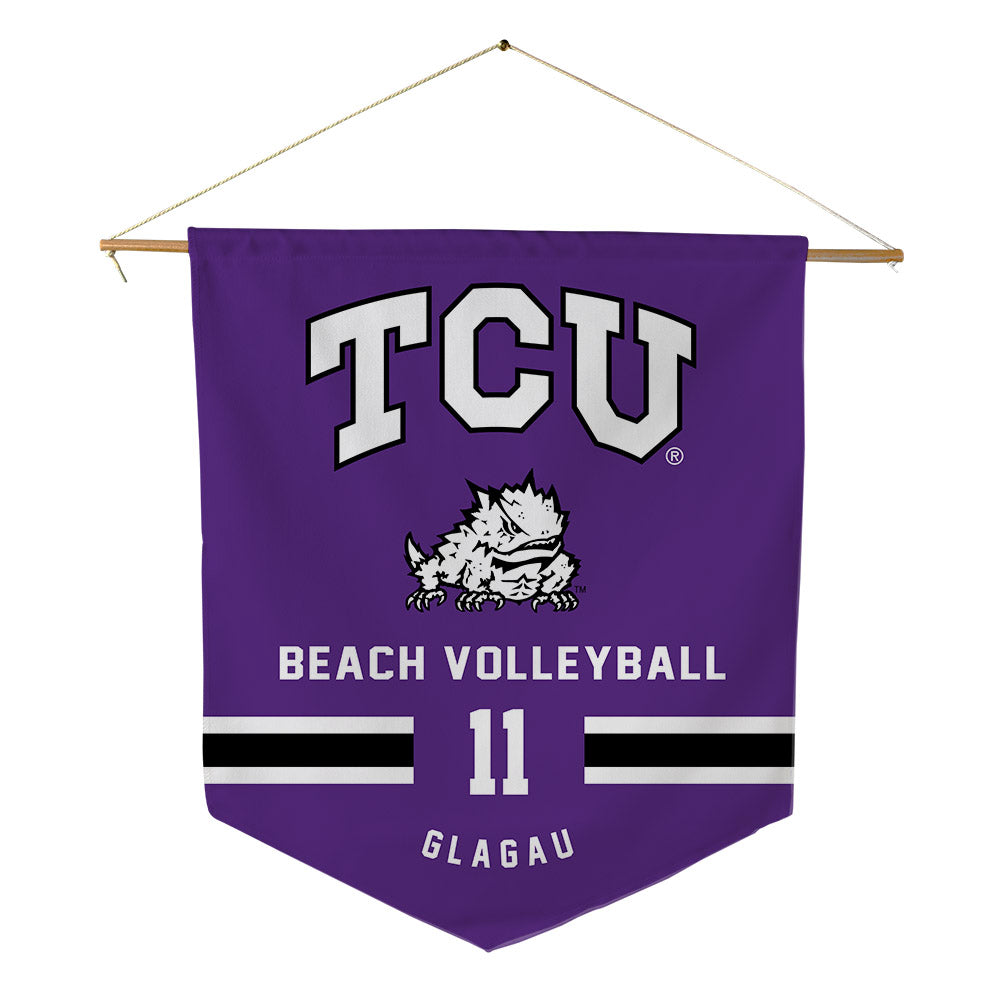 TCU - NCAA Beach Volleyball : Emma Glagau - Pennant - 18" x 21"-0