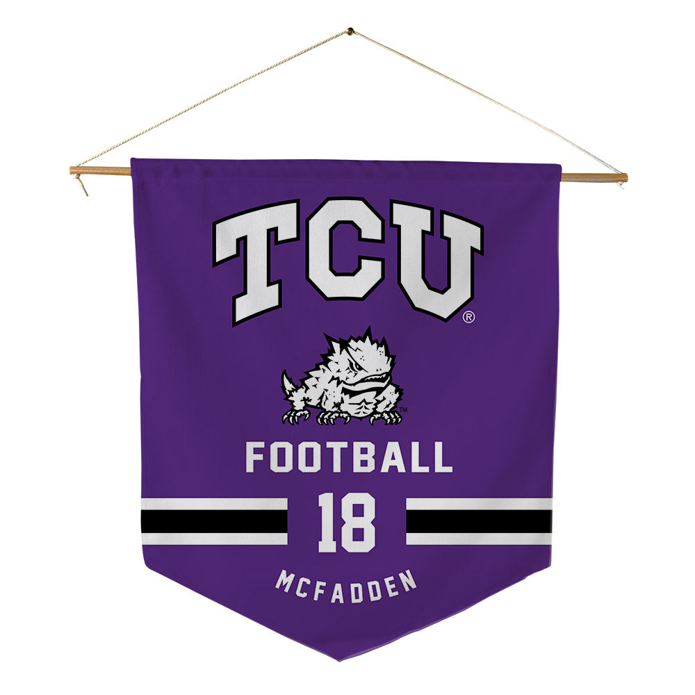 TCU - NCAA Football : Kaden McFadden - Pennant - 18" x 21"-0