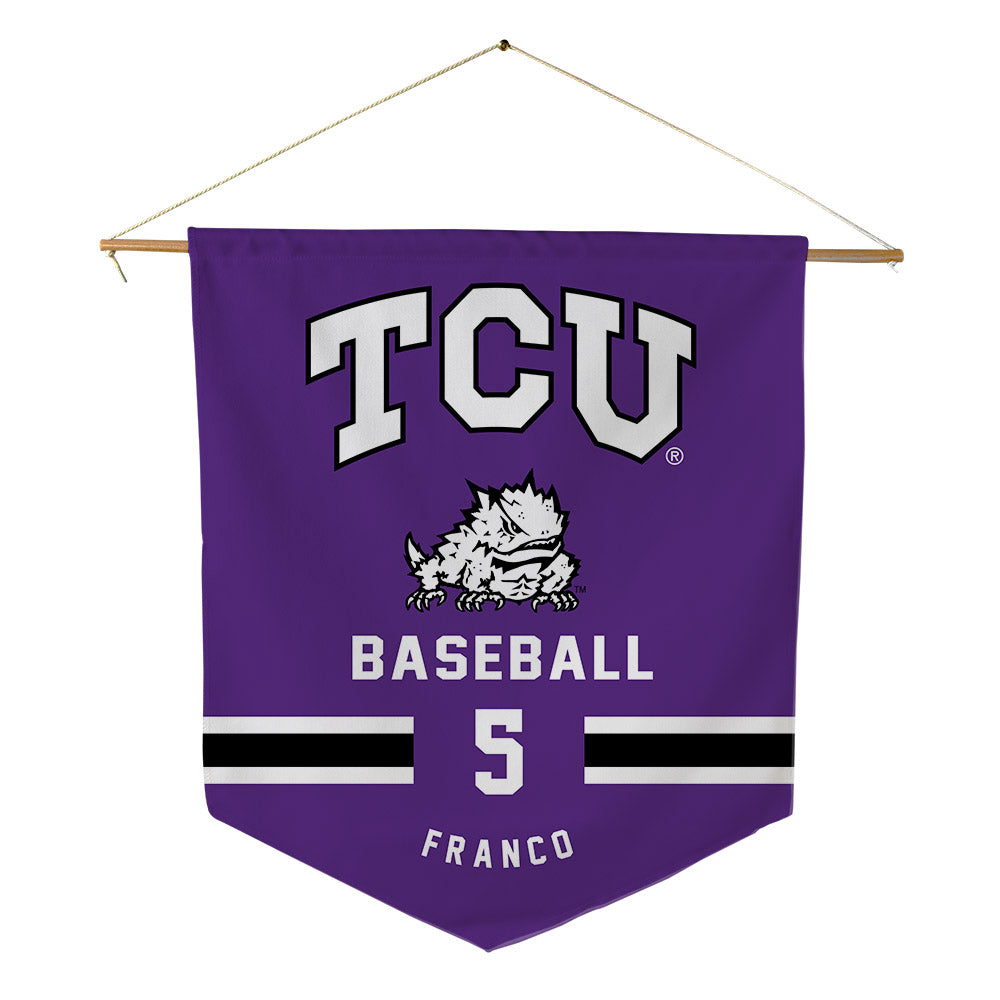 TCU - NCAA Baseball : Lucas Franco - Pennant - 18" x 21"-0