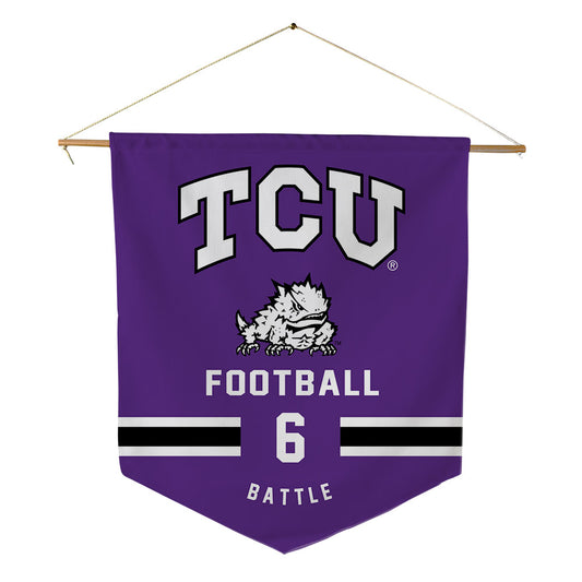 TCU - NCAA Football : Trent Battle - Pennant - 18" x 21"-0