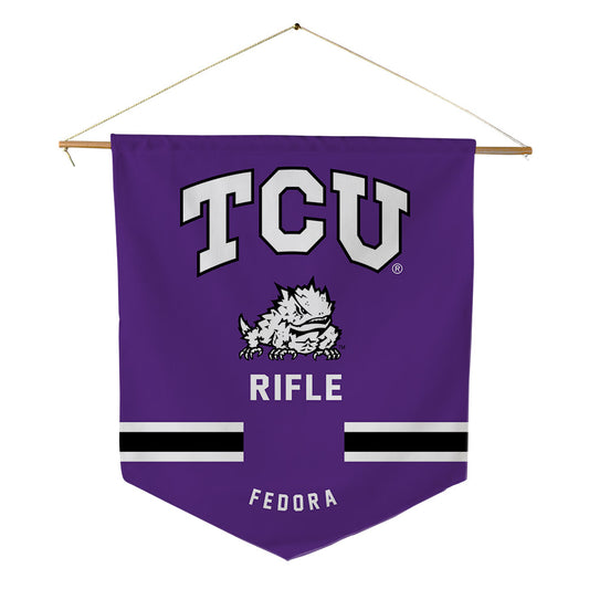 TCU - NCAA Rifle : Marissa Fedora - Pennant - 18" x 21"-0
