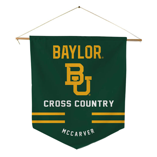 Baylor - NCAA Men's Cross Country : Caleb McCarver - Pennant - 18" x 21"-0