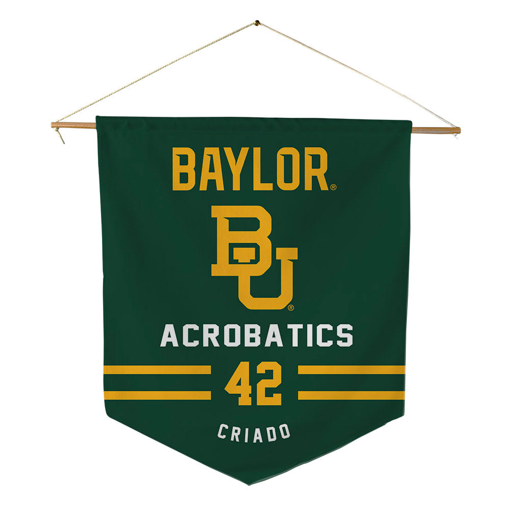 Baylor - NCAA Acrobatics & Tumbling : Sofia Criado - Pennant - 18" x 21"-0