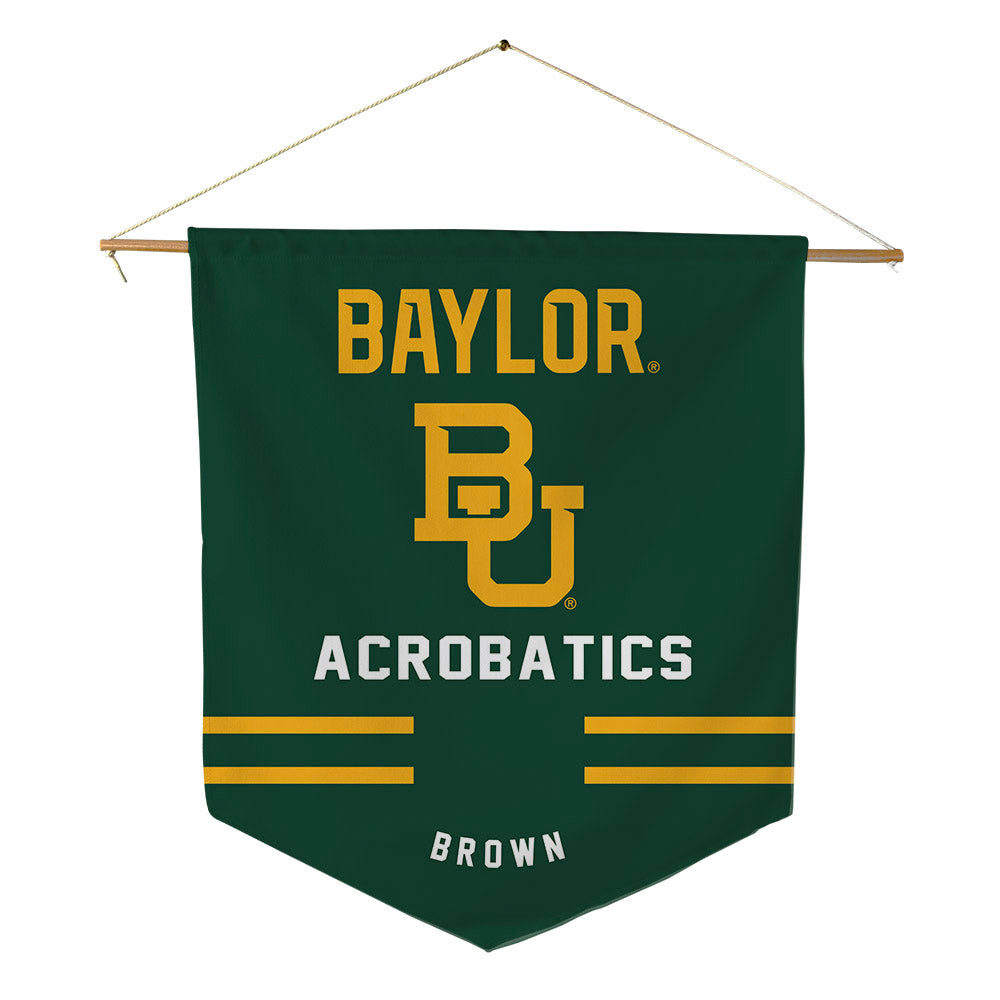 Baylor - NCAA Acrobatics & Tumbling : Alyssa Brown - Pennant - 18" x 21"-0