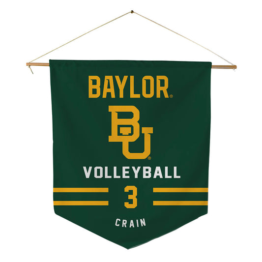 Baylor - NCAA Women's Volleyball : Taylor Crain - Pennant - 18" x 21"-0