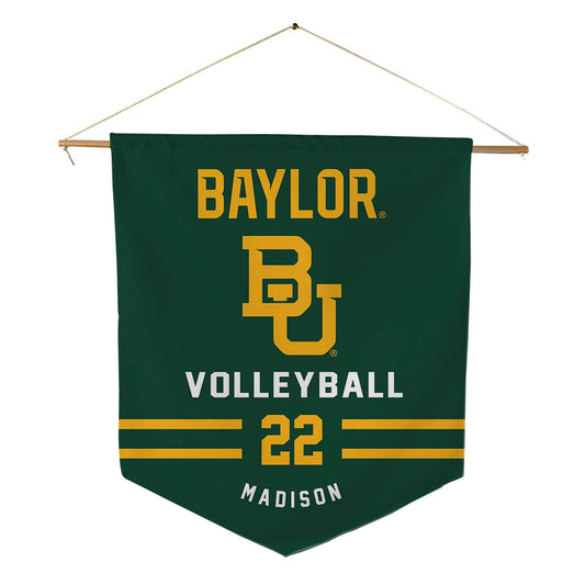 Baylor - NCAA Women's Volleyball : Morgan Madison - Pennant - 18" x 21"-0