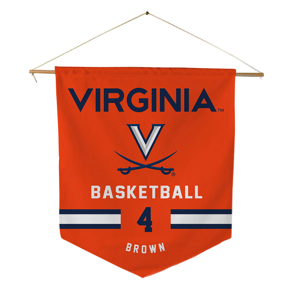 Virginia - NCAA Women's Basketball : Jillian Brown - Pennant - 18" x 21"-0