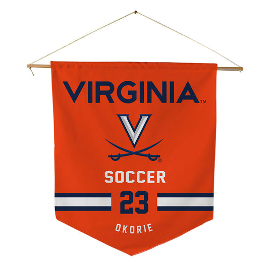 Virginia - NCAA Men's Soccer : David Okorie - Pennant - 18" x 21"-0