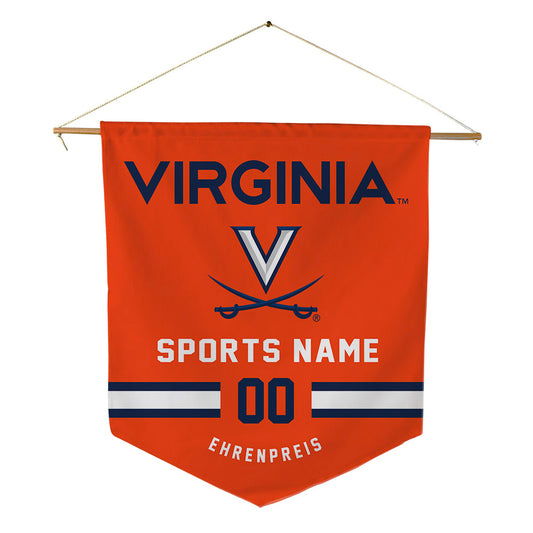 Virginia - NCAA Men's Soccer : Zachary Ehrenpreis - Pennant - 18" x 21"-0