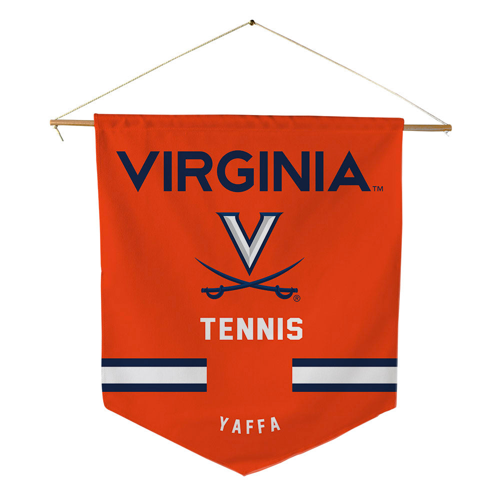 Virginia - NCAA Men's Tennis : Douglas Yaffa - Pennant - 18" x 21"-0