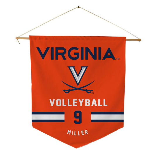 Virginia - NCAA Women's Volleyball : Vivian Miller - Pennant - 18" x 21"-0