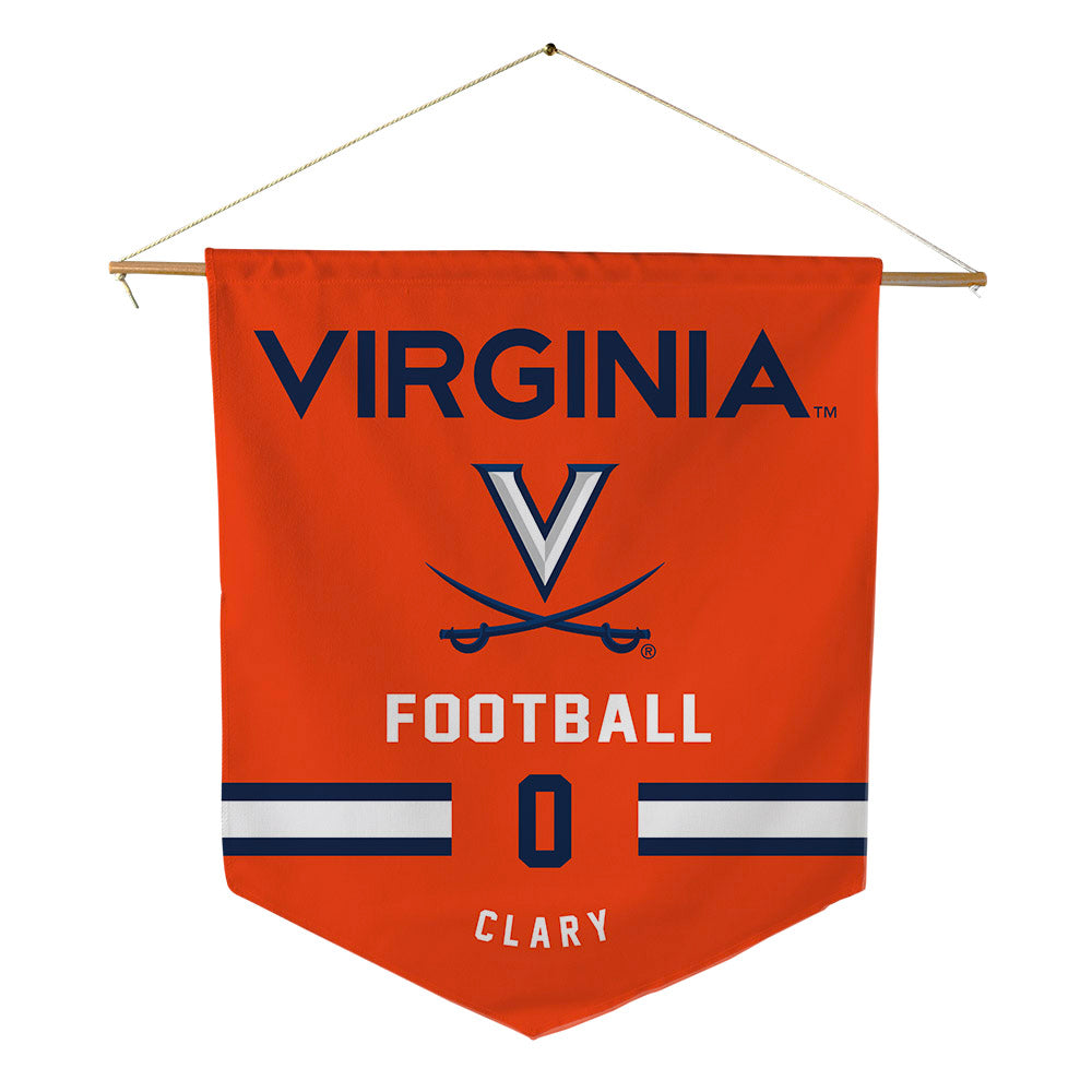 Virginia - NCAA Football : Antonio Clary - Pennant - 18" x 21"-0