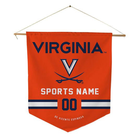Virginia - NCAA Men's Soccer : Jesus De Vicente Espinosa - Pennant - 18" x 21"-0
