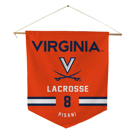 Virginia - NCAA Men's Lacrosse : Luke Pisani - Pennant - 18" x 21"-0