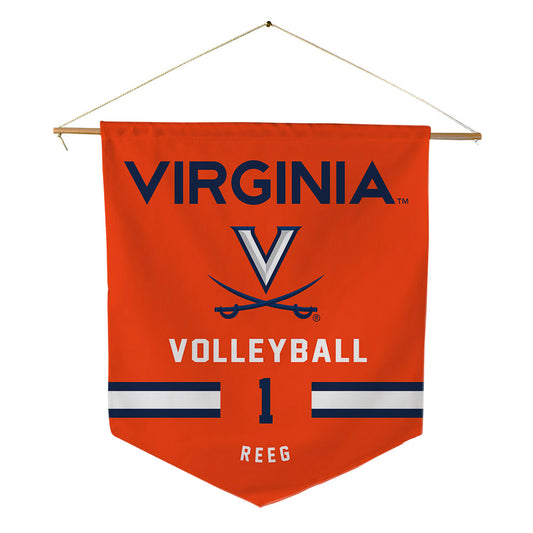 Virginia - NCAA Women's Volleyball : Meredith Reeg - Pennant - 18" x 21"-0
