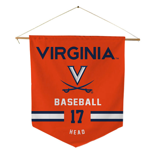 Virginia - NCAA Baseball : Tristan Head - Pennant - 18" x 21"-0