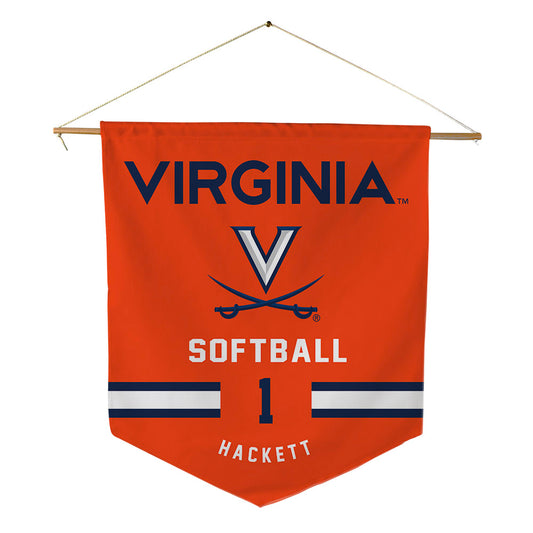 Virginia - NCAA Softball : Kelsey Hackett - Pennant - 18" x 21"-0