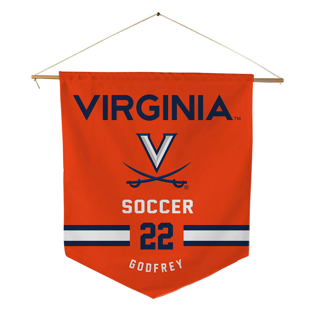 Virginia - NCAA Women's Soccer : Lia Godfrey - Pennant - 18" x 21"-0