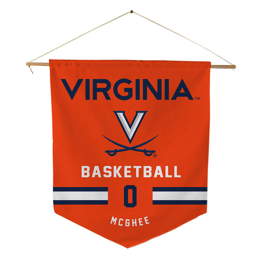 Virginia - NCAA Women's Basketball : Olivia McGhee - Pennant - 18" x 21"-0