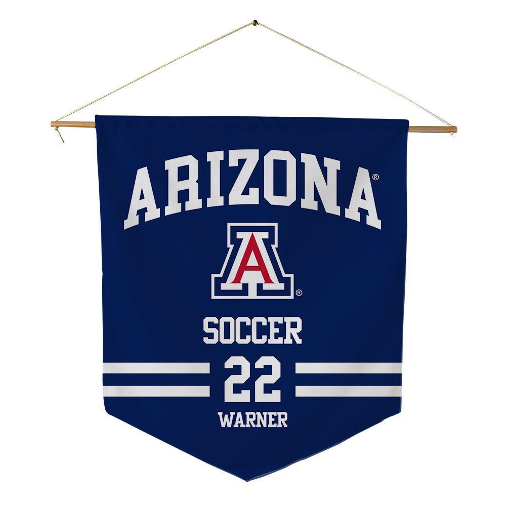 Arizona - NCAA Women's Soccer : Amiya Warner - Pennant - 18" x 21"-0