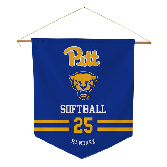 Pittsburgh - NCAA Softball : Amanda Ramirez - Pennant - 18" x 21"-0