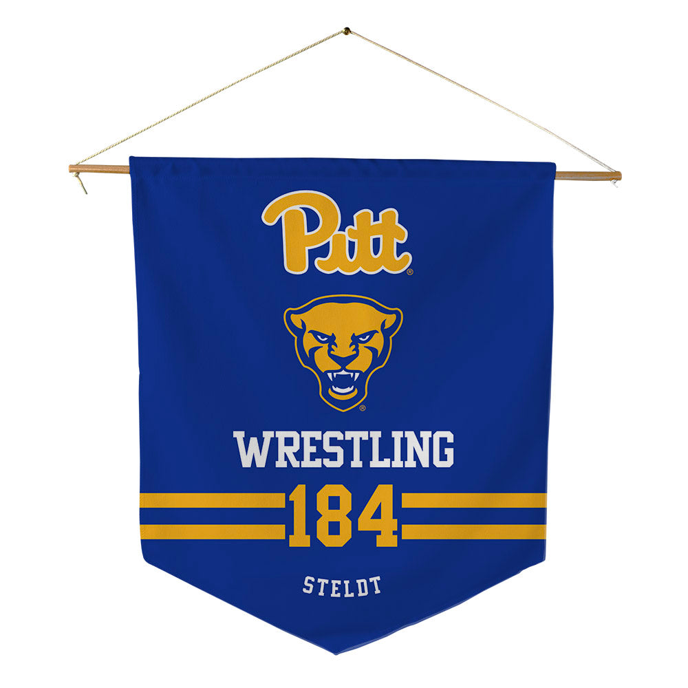 Pittsburgh - NCAA Wrestling : Tristan Steldt - Pennant - 18" x 21"-0
