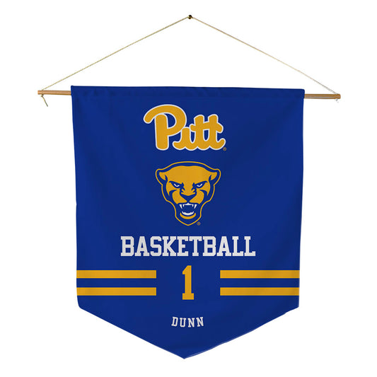 Pittsburgh - NCAA Men's Basketball : Damian Dunn - Pennant - 18" x 21"-0