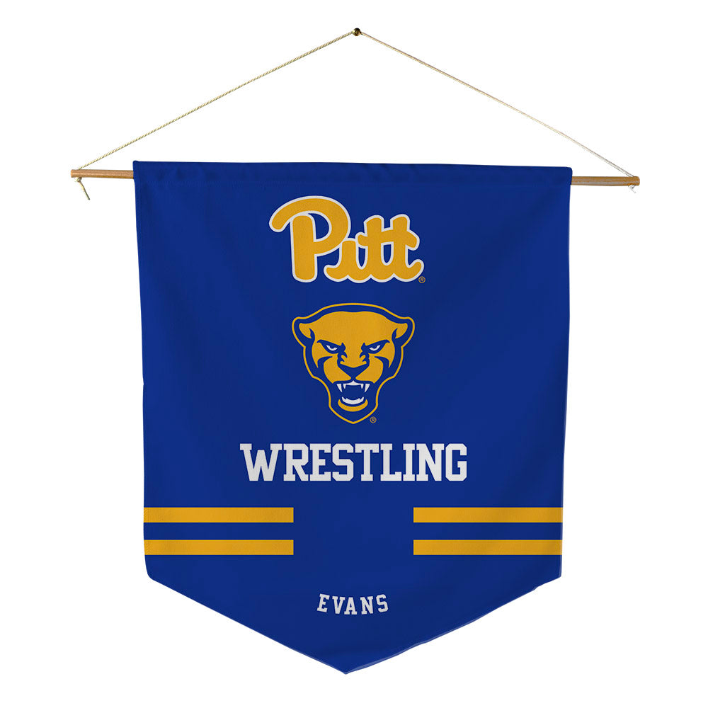 Pittsburgh - NCAA Wrestling : Dylan Evans - Pennant - 18" x 21"-0